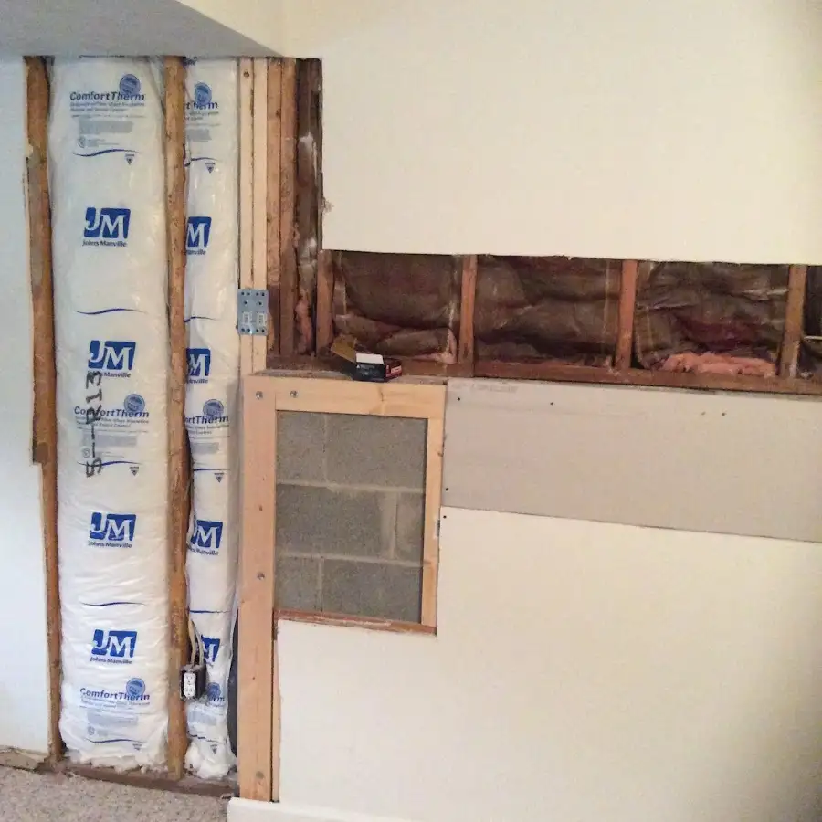 Wall insulation replacement during Structural Drying in Raymond